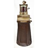OLDHAM & SON OF DENTON, MANCHESTER; a battery operated miner's safety lamp with ruby lens, height