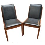 A pair of Danish teak dining chairs (2).