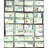 Three albums of first day covers including, The Beatles (x4), World of Invention,