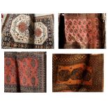 Four modern woollen rugs, various sizes and patterns (4).