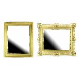 Two modern gilt-framed wall mirrors, largest 60 x 70cm (2).