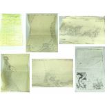 Four nautical maps to include 'Rozewie to Ventspils', 'Port of Tarragona', 'Crete Eastern Part',