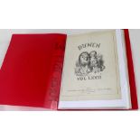 Punch or The London Charivari; a quantity of assorted illustrations, contained in a modern folder.