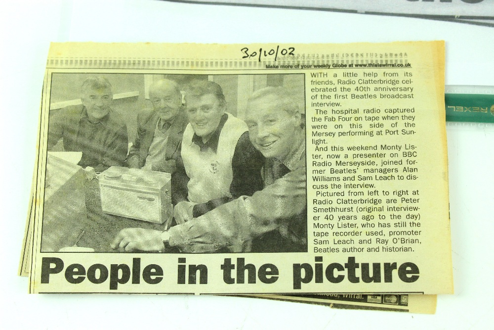 A Philips tape recorder used by Monty Lister of BBC Radio Merseyside for the first radio interview - Image 2 of 3