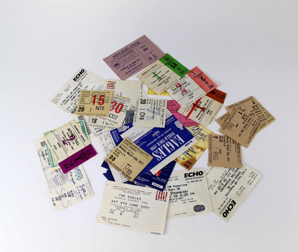 A quantity of Rock and Pop memorabilia to include tickets for Eagles, Eric Clapton, Bob Dylan, - Image 2 of 2