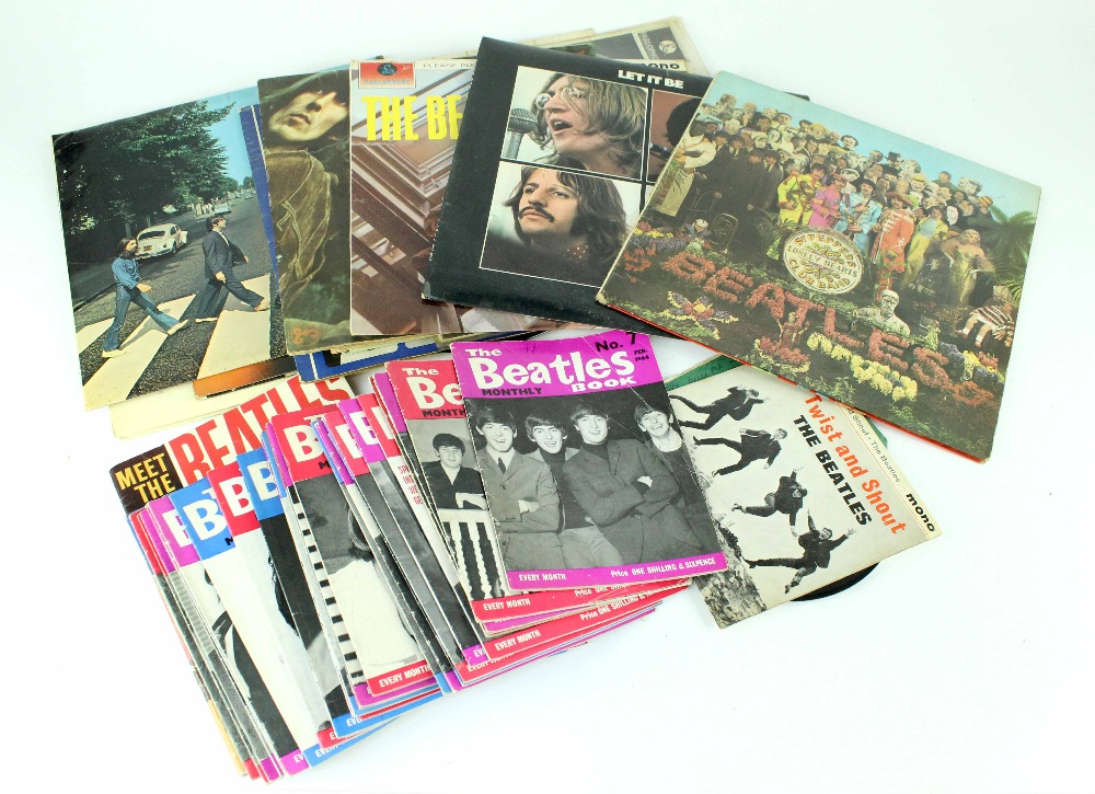 A quantity of 'The Beatles Monthly Book' magazines dating from 1964-66,