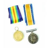 A WWI British War and Victory Medal pair, 188200, GNR. J. GRAHAM. R.A (2).