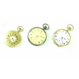 WB Pidduck; a silver open face pocket watch,