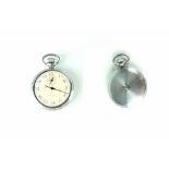 Waltham; A base metal keyless wind military issue stopwatch with broad arrow to case back,