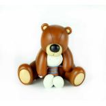 Doug Hyde; limited edition sculpture 'Bear Hugs', no.70/595, in original packaging.