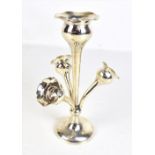 JOSEPH GLOSTER LTD; a George V hallmarked silver epergne with tall central branch flanked by three