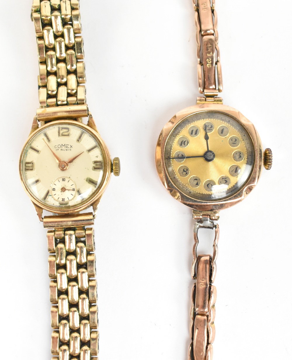 COMEX; an 18ct yellow gold wristwatch, the circular dial set with subsidiary seconds hand, and a - Image 2 of 2