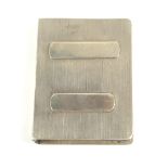 ARI D. NORMAN (IMPORT); a silver match case in the form of a book, London 1976, 5.2 x 4cm, approx