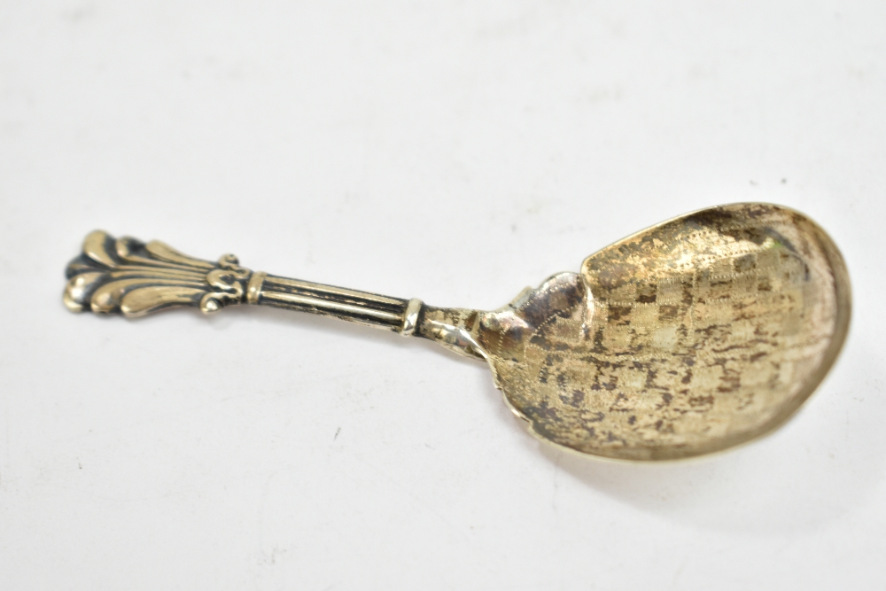 GEORGE UNITE; a Victorian hallmarked silver caddy spoon with foliate finial and bright cut detail to - Image 17 of 20