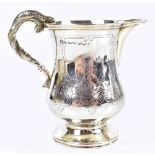 ***WITHDRAWN***AUGUSTUS GEORGE PIESSE; a Victorian hallmarked silver cream jug with entwined serpent