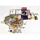 A large quantity of costume jewellery.