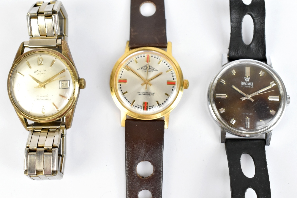 Three gentleman's wristwatches comprising Ackro, Rotary and Precimax (3).Additional - Image 2 of 2