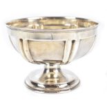 HERBERT EDWARD BARKER & FRANK ERNEST BARKER; an Edwardian hallmarked silver pedestal bowl with six