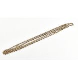 A 9ct yellow gold belcher link necklace, approx 13.3g (af).Additional InformationGeneral wear and