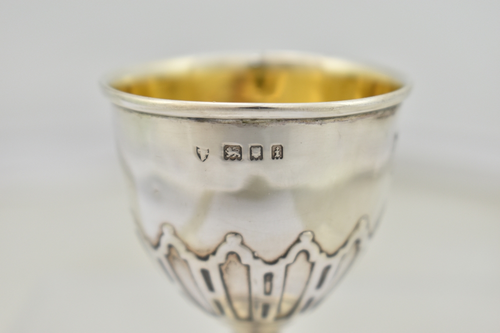 A George V hallmarked silver egg cup inscribed 'M.C. St. A.D June 20th 1925', maker's mark rubbed, - Image 6 of 12