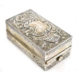 LOUIS AUGUSTUS LEINS; an Edwardian hallmarked silver cased travelling hair tong stand and burner