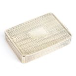 TAYLOR & PERRY; an early Victorian hallmarked silver vesta case of curved rectangular form, with