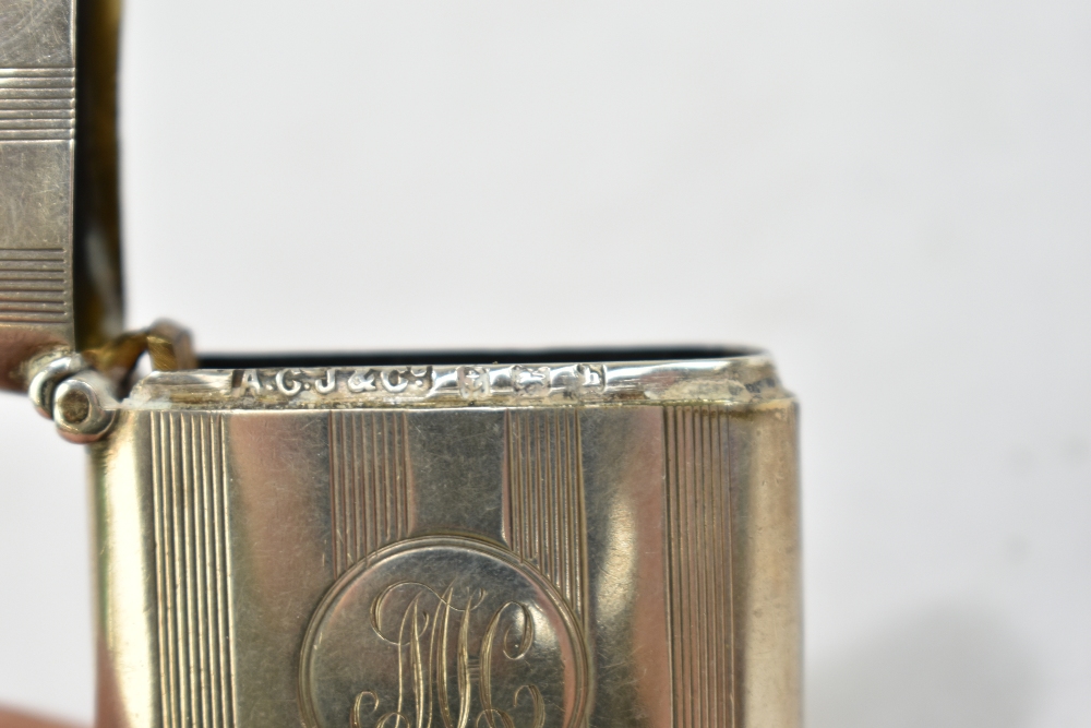 PATTERSON & SONS LTD; a Victorian hallamrked silver cigarette case with bright cut foliate - Bild 9 aus 9