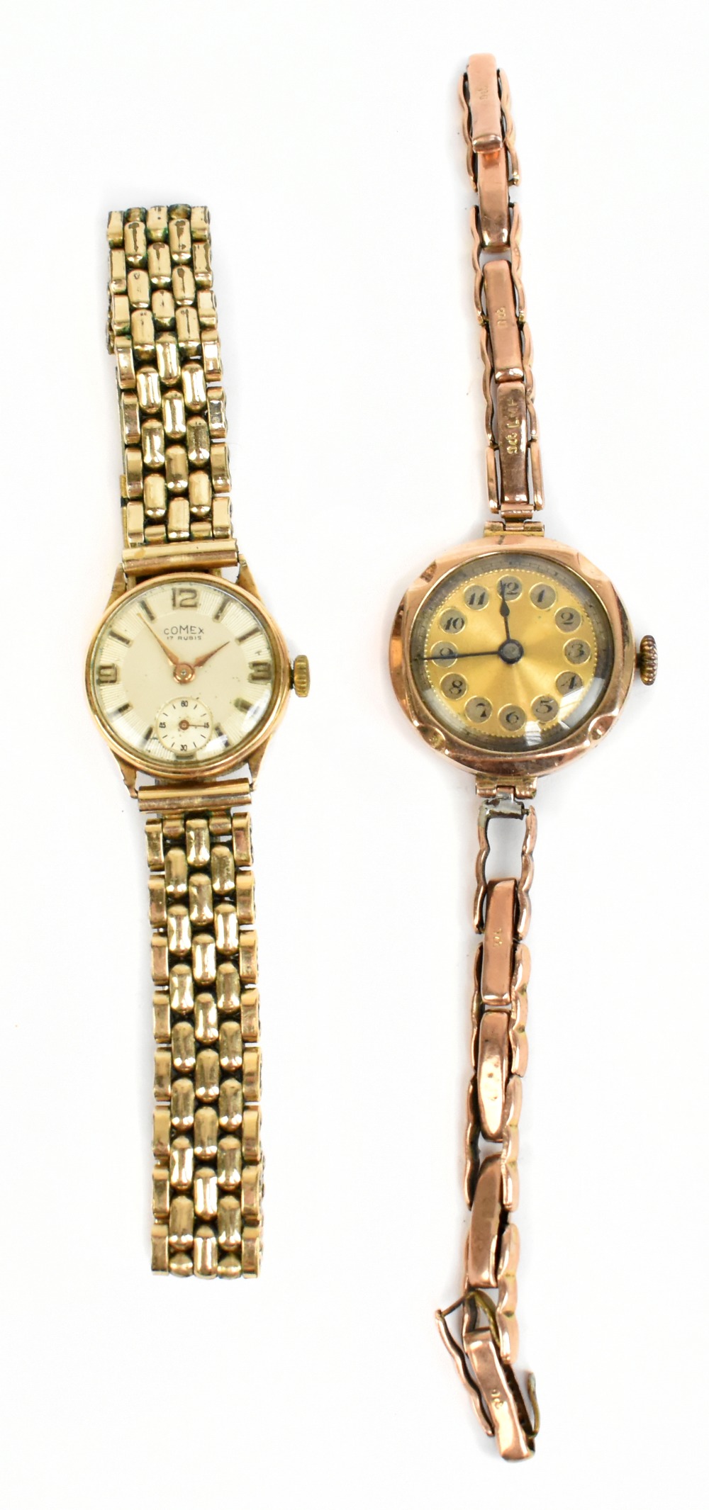 COMEX; an 18ct yellow gold wristwatch, the circular dial set with subsidiary seconds hand, and a