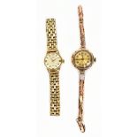 COMEX; an 18ct yellow gold wristwatch, the circular dial set with subsidiary seconds hand, and a