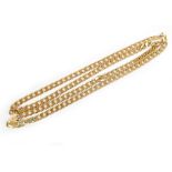 A 9ct yellow gold curb link necklace, length 52cm, approx 14.1g.Additional InformationMinor