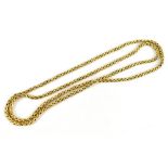 An 18ct yellow gold rope twist necklace, length 81cm, approx 68.2g.Additional InformationLight