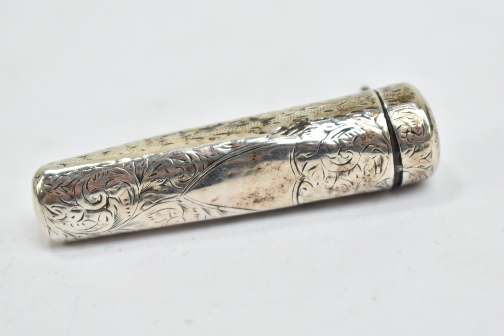 GEORGE UNITE; a Victorian hallmarked silver caddy spoon with foliate finial and bright cut detail to - Image 16 of 20