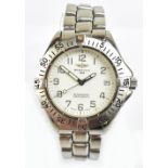 BREITLING; a gentleman's stainless steel colt automatic II wristwatch, the white dial set with