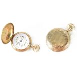 American Waltham Watch Co; a ladies' gold-plated full hunter pocket watch,