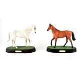 Two boxed Royal Doulton horse figures, 'Desert Orchid' and 'Red Rum' (2).