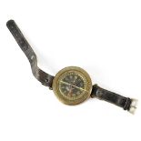 A WWII German Luftwaffe airman/aircrew's wrist compass, marked AK39, 134781, FI 23235,