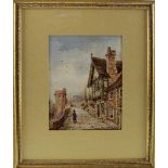 W G HERDMAN (19th century British); watercolour, King Charles Tower, Chester Walls,