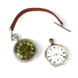 Waltham Premier; a military issue open face pocket watch,