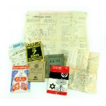 Mixed ephemera to include 'British Forces Guide to Alexandria and Haifia', Morse Code booklet, etc.