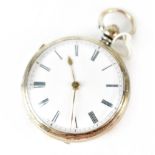 Richard Warbuck; a 'Waterloo' small silver open faced pocket watch,