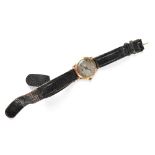 A gentlemen's vintage gold wristwatch,