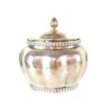 An Edward VII hallmarked silver tea caddy by Lambert & Co,