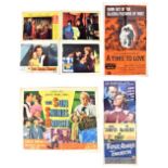 A collection of original film posters and lobby cards to include a UK quad poster,