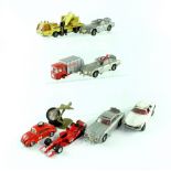 A quantity of playworn diecast vehicles to include Corgi '007 James Bond' examples.