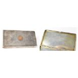 An RAF interest large silver cigarette case presented to Capt. E.D.