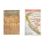 A Castrol oil 'Lubrication Index 1925' poster, 72 x 48cm,