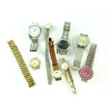 A small quantity of wristwatches to include a ladies' Rotary example.