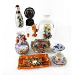 Various items of modern Chinese and Japanese pottery and porcelain to include a large white