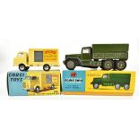 CORGI; a 411 Karrier 'Bantam' Lucozade Van and 1118 'International' 6 x Army Space Truck both