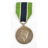 A cased George VI Colonial Police Forces Meritorious Service Medal awarded to Sgt. A. Collinge,